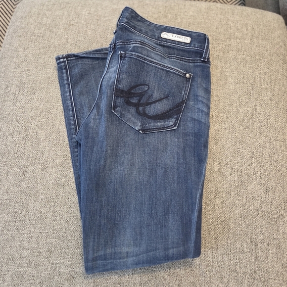 Express Stella Size 12 Skinny Jeans | Dark Wash Stretch Denim Low Rise Vintage - Picture 11 of 11